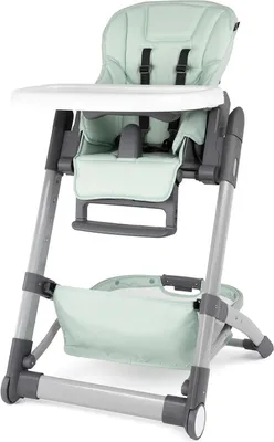 Immagine prodotto di Seggiolino per bambini - Sedia da pranzo per neonati - Per mangiare insieme - Design pieghevole - 75 x 54 x 107 cm - Colore: menta