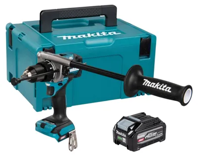 Productafbeelding van Makita HP 001 GU101 accu-slagboormachine 40 V max. 140 Nm borstelloos + 1x accu 4,0 Ah + Makpac - zonder oplader