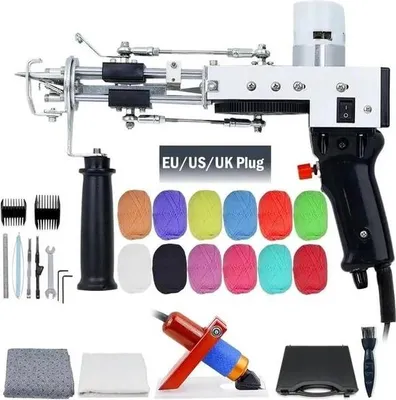 Produktbild von Tufting Gun, elektrische Teppichstrickmaschine, 2 in 1 Set, Tufting Gun Kits