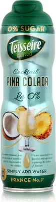 Produktbild von Teisseire Getränke-Sirup Pina Colada 0% 600ml - Cocktails (1er Pack)