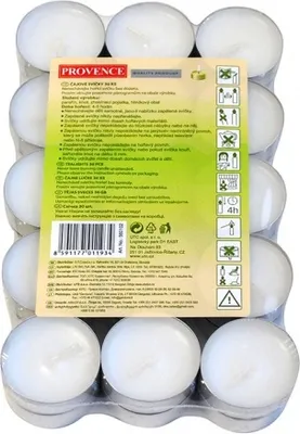 Obrázek produktu pro Svíčky čajové 30 ks, 3,7 x 1,4 cm