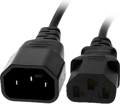 Produktbild von S/CONN maximum connectivity Kaltgeräteverlängerung C13-C14, VDE 3x0,75qm², 0,5 m (60009-0.5)