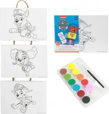 Produktbild von Harlequin Paw Patrol 3 Mini-Leinwand auf Schnur(12 Stk.
