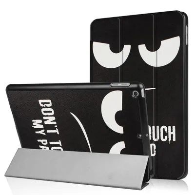 Produktbild von iPad 9.7 (2017/2018) Hülle - Tri-Fold Ständer Klapphülle mit Schlaf/Wach-Funktion - Don't Touch