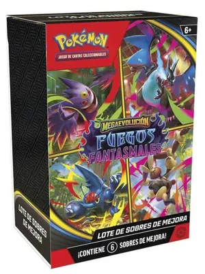 Produktbild von Pokemon Trading Card Game Phantasmal Flames Box 6 Umschläge Latein Spanisch Mehrfarbig Kinder Mehrfarbig One Size