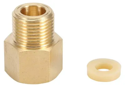 CO2-Tankadapter W21.8 auf CGA320, Messing, 2,8 cm