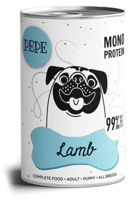 Obrázek produktu pro Balíček Pepe Lamb - mokrá krmiva pro psy - 400 g