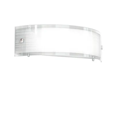 Immagine prodotto di Applique Contemporanea Linear Mad Metallo E Vetro Bianco 2 Luci E27 40Cm