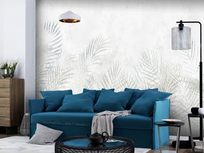 Produktbild von Vlies Fototapete Palmenblätter 400x280 cm Tapeten Wandtapete XXL Natur Botanik Dschungel tropisch wie gemalt b-A-10224-a-a