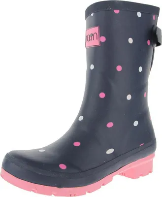 Produktbild von Rajn Damen Gummistiefel Dots 6151214548599, 6151214549589, 6151214550509, 6151214550516, 6151214550530, 6151214550547, 6151214550585 RAJ-UZW212 Navy-White-Pink 41