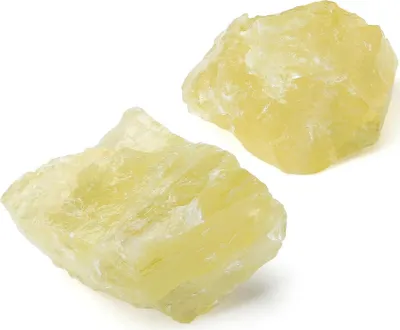 Produktbild von Citrin Kristall Rohstein 2 Stück 100% Natursteine