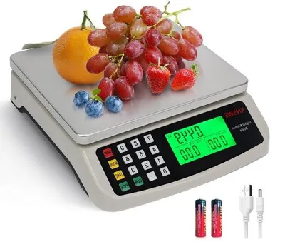 Productafbeelding van Digitale keukenweegschaal - Precisie weegschaal - Nauwkeurig wegen - 40 kg capaciteit - 1 gram nauwkeurig - Zilver
