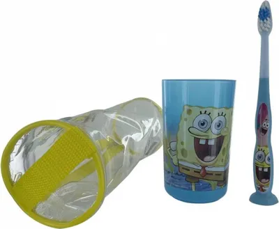 Produktbild von Tinokou, 3-teiliges Kinderset mit SpongeBob-Motiv, Mehrfarbig