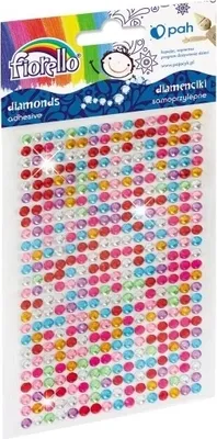 Immagine prodotto di Esclusivo set di 500 pietre glitter autoadesive - Versatile selezione di colori per progetti creativi