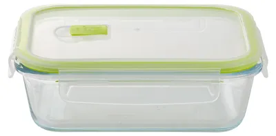 Vorratsdose, rechteckig, Borosilikatglas, 1040 ml, luftdicht