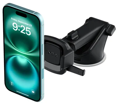 Obrázok produktu pre Držiak do auta na telefón, určený na palubnú dosku alebo čelné sklo, značka iOttie, model Easy One Touch Mini Pro, farba: čierna