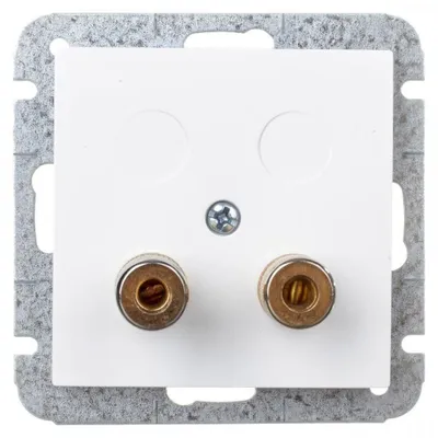 Produktbild von Elektro-Plast Nasielsk SENTIA Lautsprechersteckdose weiß 1457-10