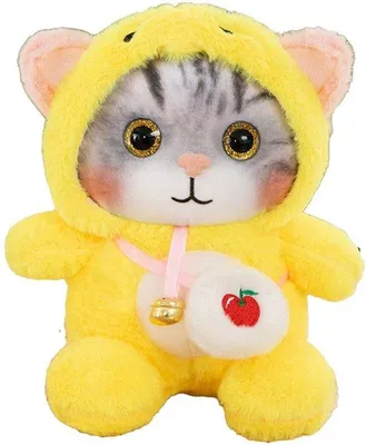 Productafbeelding van Pluche Kat Zacht - Knuffel Kat - Kattenknuffel - PP-katoen - Huidvriendelijk - Speelgoed voor Kinderen - Knuffelkat
