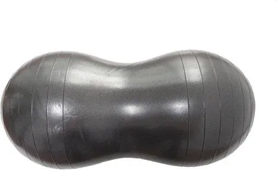 Produktbild von Gymnastikball für Doppel-Fitness, 100x50cm, Anthrazit, ideal für Yoga, Pilates