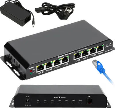 Produktbild von Extralink PoE Switch 7 Port 60W Desktop mit Uplink