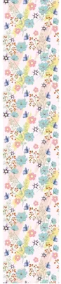 Produktbild von Vorgekleisterte Vliestapete – BLAUE BLUMEN – 1 Rolle à 300 x 60 cm