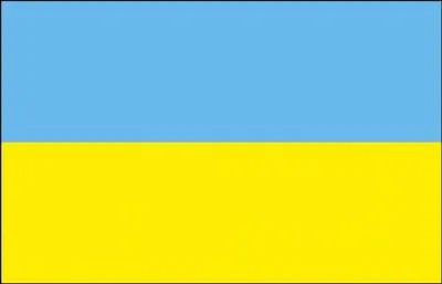 Produktbild von Länder-Flagge - Ukraine - Gr. ca. 40x30cm - 77177 - Flagge, Schwenkfahne mit Holzstock,  Stockländerfahne