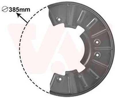 Produktbild von VAN WEZEL Spritzblech Bremsscheibe für VW Touareg (7LA, 7L6, 7L7) Vorne Links Vorne Rechts 5846371 Ankerblech
