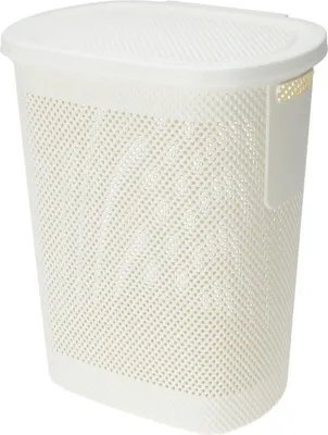 Image de Panier à linge avec couvercle 60 l beige KO-027100390bezo