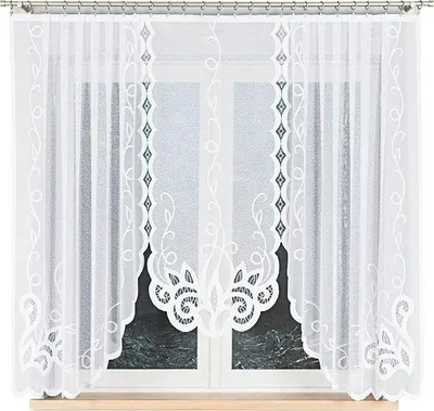 Image de MARKIZETA Rideau 300x160 Ewelina blanc jacquard fini 019312/FBL/001/300160/1