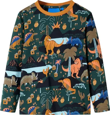 Immagine prodotto di vidaXL Pigiama da bambino con maniche lunghe verde scuro 92