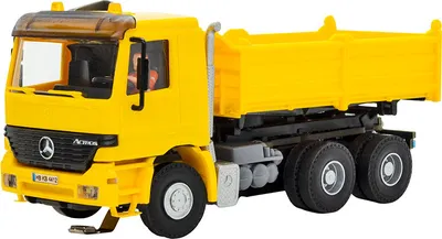Produktbild von Viessmann 8015 - H0 MB ACTROS 3-achs Muldenkipper mit Rundumleuchten, gelb,Basis