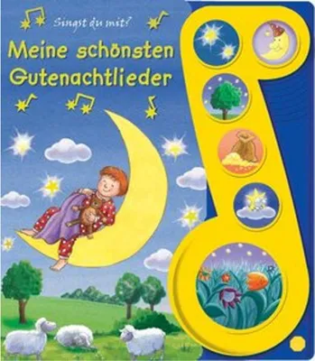 Obrázok produktu pre Meine schönsten Gutenachtlieder - Liederbuch mit Sound - Pappbilderbuch mit 6 Melodien