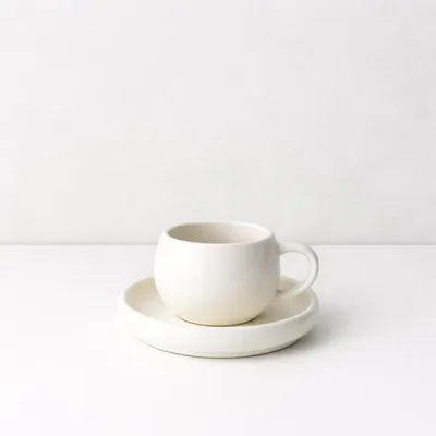 Produktbild von Bavary - Espressotassen-Set - Chubby-Serie - 120 ml - Weiß