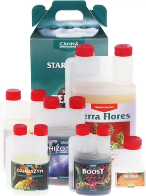 Produktbild von Canna Terra Starterkit Nährstoff-Set für 1qm Erde Wachstum Blüte Ertrag