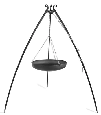 Produktbild von CookKing Wok am Dreibein, 200 cm Höhe, Rohstahl, 60 cm Durchmesser