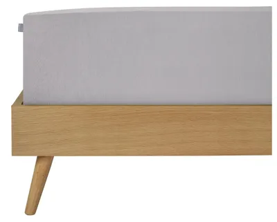 Produktbild von SCHIESSER Spannbettlaken Jessi | Einfarbig | Edeljersey | 100% Baumwolle | Weich & Atmungsaktiv | Rundumgummi | 100x200 cm (geeignet für Matratzen 90x200 cm bis 100x200 cm) | Hellgrau