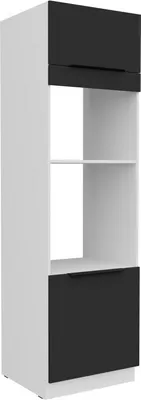 Produktbild von Einbauschrank LUNARA – Breite 60 cm, schwarz/weiß