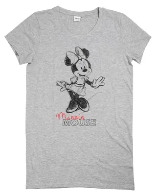 Obrázek produktu pro Disney - Minnie Mouse Tričko pro ženy Top Bigshirt Oversize dámské tričko Top Grey S