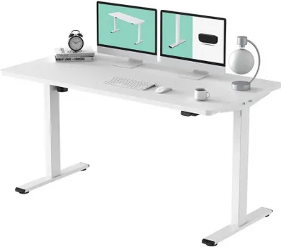 Produktbild von FLEXISPOT Schreibtisch Basic-Series, Elektrisch höhenverstellbarer Schreibtisch, 2- Fach-Teleskop