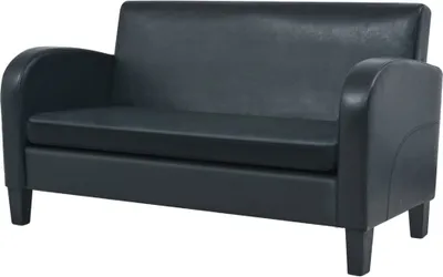 Obrázek produktu pro Maison Exclusive – dvoumístná pohovka z umělé kůže, černá