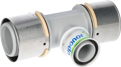 Imagen del producto de UPONOR S-Press, codo en T, reductor, PPSU, 50-32-50, 1 unidad.