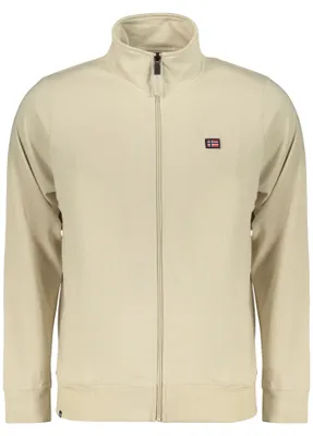 Produktbild von Elegantes Herren-Sweatshirt beige - Langarm, Reißverschluss, Taschen