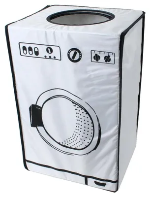 Image de Panier à linge pliable avec couvercle, d'une capacité de 50 litres