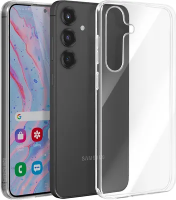 Immagine prodotto di Avizar, Samsung Galaxy S25 Plus, custodia in silicone sottile 1 mm, protezione fotocamera, trasparente