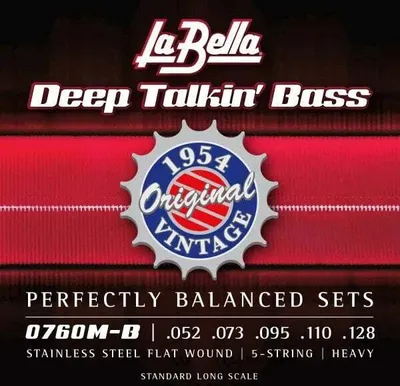 Produktbild von La Bella 0760M-B Saiten für 5-saitigen E-Bass, Saiten für 5-Saiter E-Bass