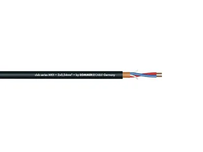 Produktbild von SOMMER CABLE Mikrofonkabel 2x0,34 100m sw CLUB SERIES