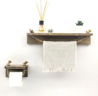 Immagine prodotto di Skye Decor, Aa131, mensole da parete, noce, legno, 50 x 10 x 9 cm