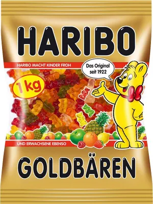 Obrázok produktu pre Haribo Zlatí medvedíci 1kg tbl.
