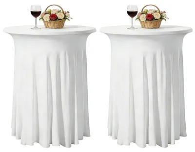 Imagen del producto de Mantel elástico con falda para fiestas y banquetes