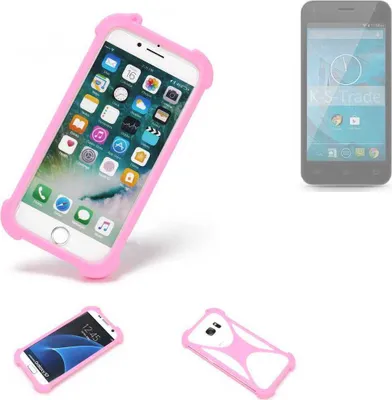 Produktbild von K-S-Trade Handy Hülle kompatibel mit Qilive Q.4868 Schutz Hülle Bumper Silikon Schutz Hülle Cover Case Silikoncase Silikonbumper TPU Softcase